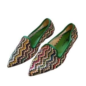 Michele Lopriore Multicolor Zigzag Women's Loafers